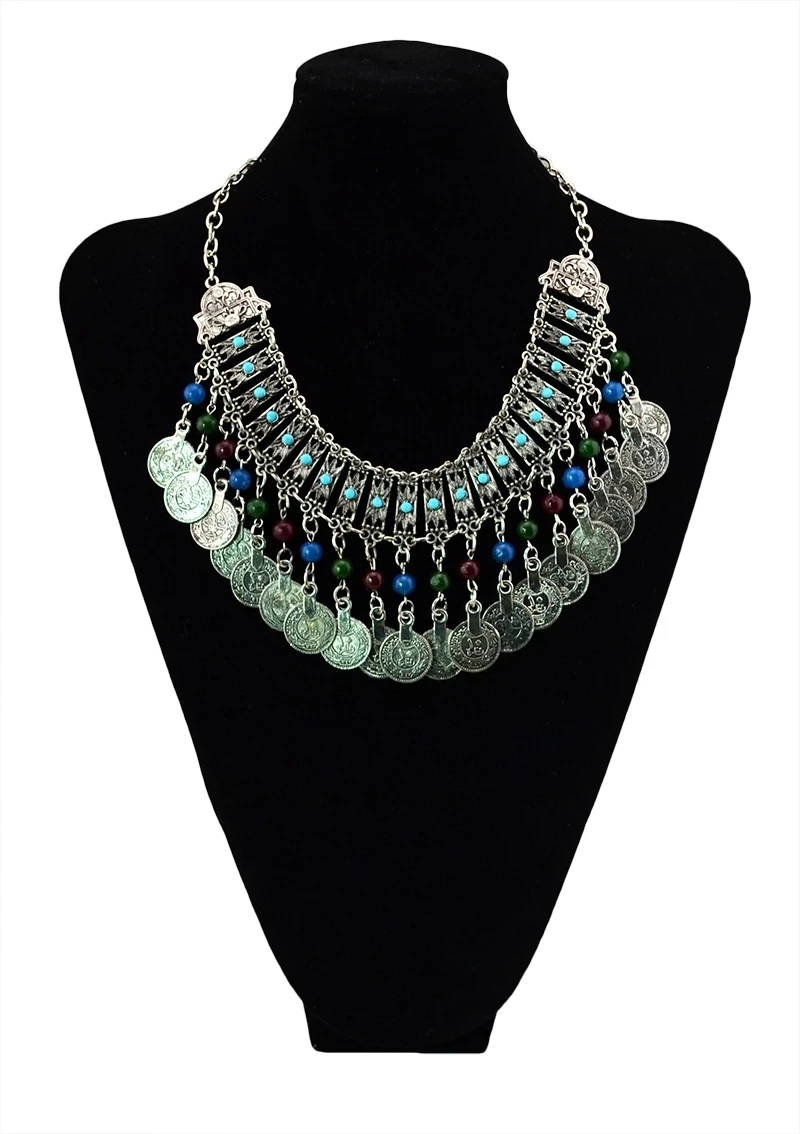 Женское Ожерелье чокер в этническом стиле|fashion necklace|necklace fashioncoin necklace |