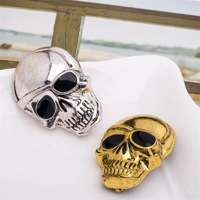 Женские броши в стиле панк булавки форме черепа ножа сердца модные аксессуары