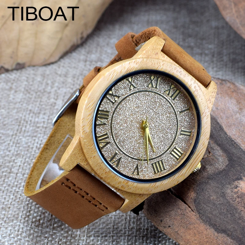 Tiboat римскими цифрами модные дизайнерские часы для Для мужчин подарки с