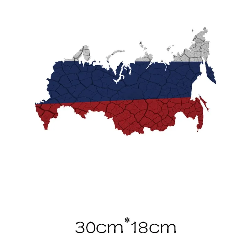 Российский флаг патч применения одного заплаты полоски на одежде наклейки