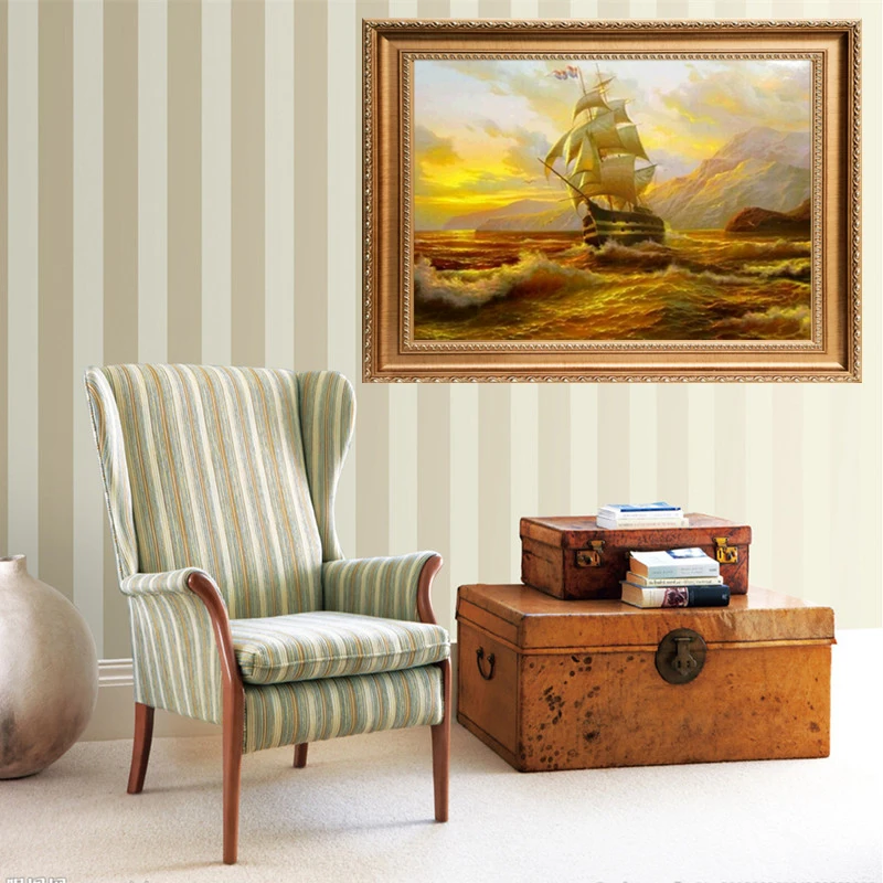 Diamond embroidery The new landscape series sailboat Painting Crafts Gifts Cross stitch Mosaic pattern | Дом и сад