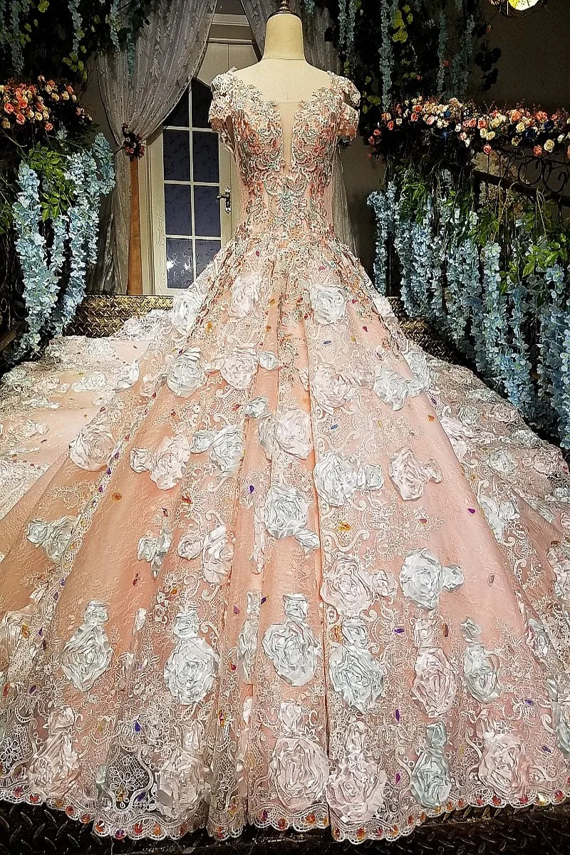 2017 винтажное высококачественное розовое кружевное платье с цветочной