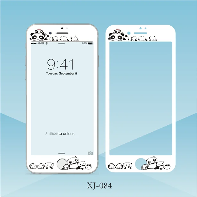 173 Rlenda Защитное стекло для iphone 8 7 6 6s Plus 3D 9H защита экрана закаленное стекло мультфильм корги собака Милая панда - Цвет: 173