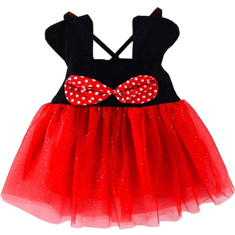 Платье для маленьких девочек платье с рисунком Мики летняя одежда Vestidos Bebe Robe