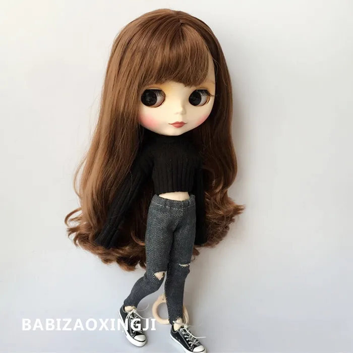 Одежда для кукол blyth 1/6 аксессуары pullip модный свитер + брюки одежда 30 см джинсы