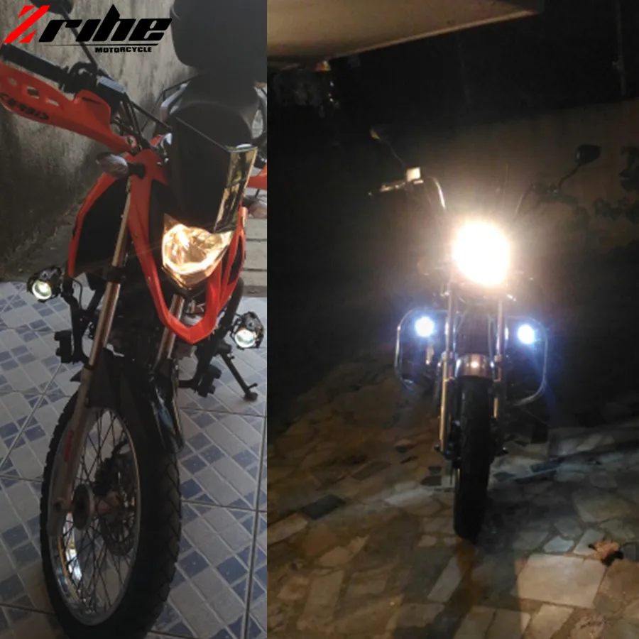 Для yamaha honda suzuki 2 шт. мотоциклетные ото аксессуары светодиодные фары U5