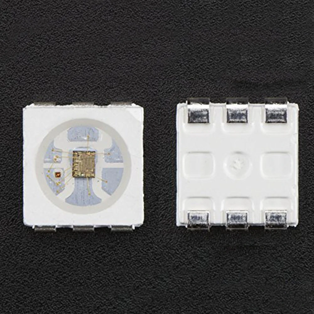 Светодиодный чип APA102 10 1000 шт. SK9822 IC SMD 5050 RGB 6 контактов светодиодный экран 5 в пост.