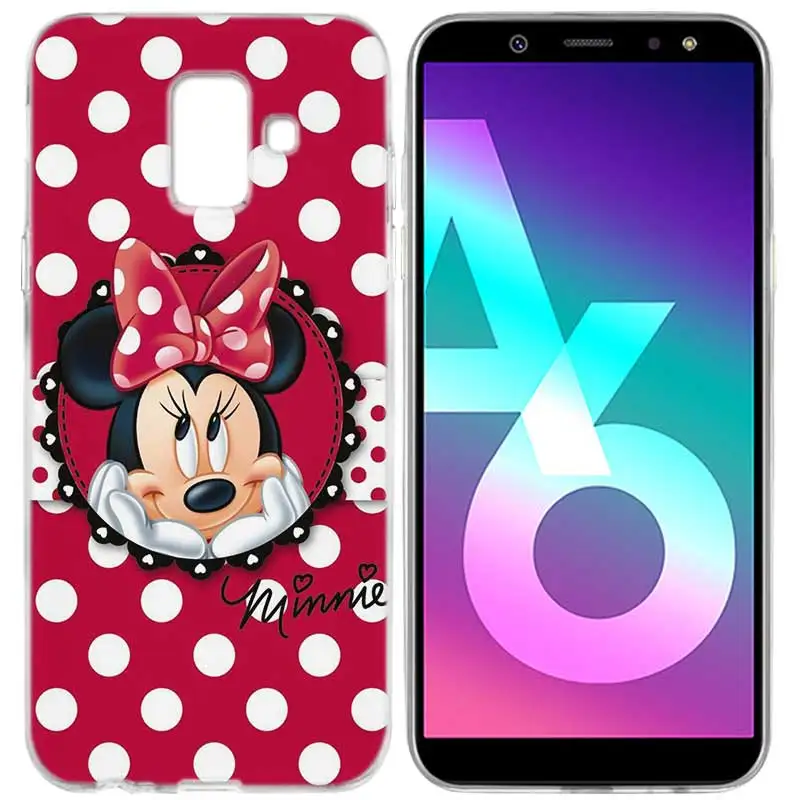 020 Силиконовый чехол для samsung Galaxy A6, A8, J6, J4 Plus, J8,, J6+, J4+, A6+, A8+, мультяшный аниме, чехол для телефона, Минни Маус, A8Plus - Цвет: 020