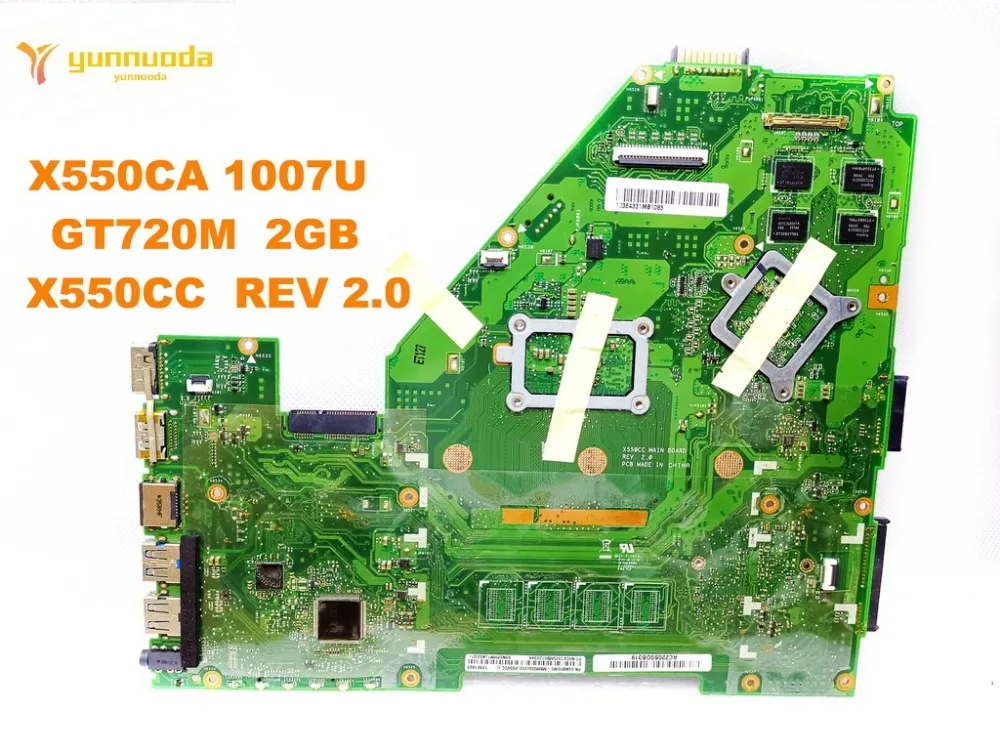 Оригинальная материнская плата для ноутбука ASUS X550CC X550CA 1007U GT720M 2 Гб REV 0