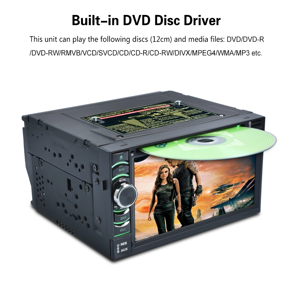 Smartech dvd плеер автомобиля Универсальный 2din Радио GPS Android 6.0.1 HD Сенсорный экран 4 ядра