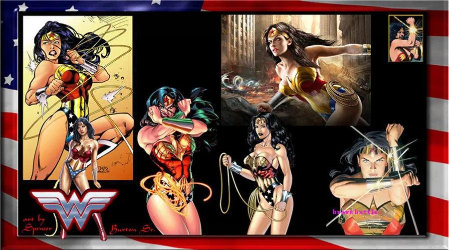 Wonder Woman фоны холст картина печать гостиная домашний декор Современное украшение