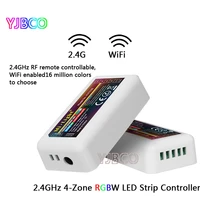 miboxer fut038 4 zone 2 4g rf wireless led dimmer controller wifi compatible for 5050 3528 rgbw rgb rgbww strip light dimmer