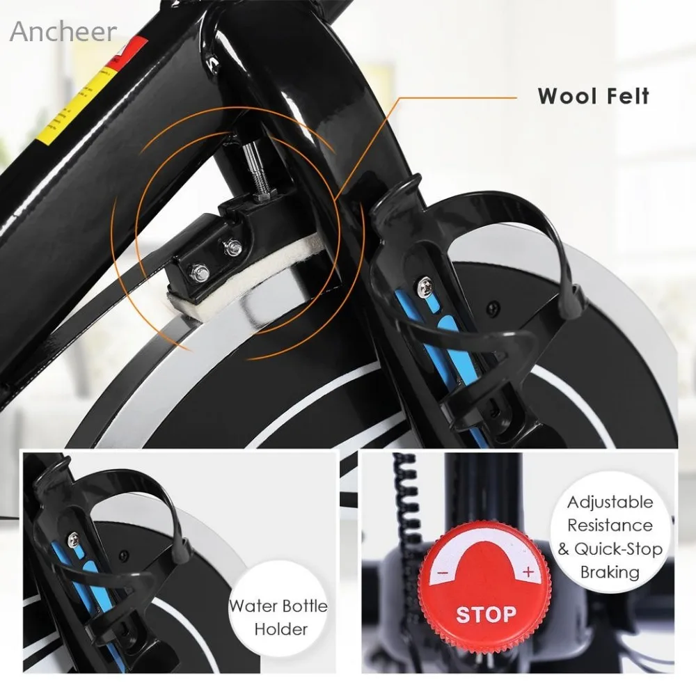 ANCHEER велотренажер велосипедный спиннинг тренировочный аппарат стационарный
