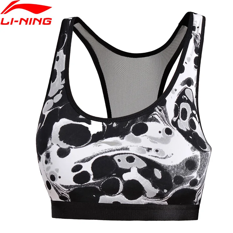 Женские спортивные бюстгальтеры Li-Ning облегающий дышащий спортивный бюстгальтер