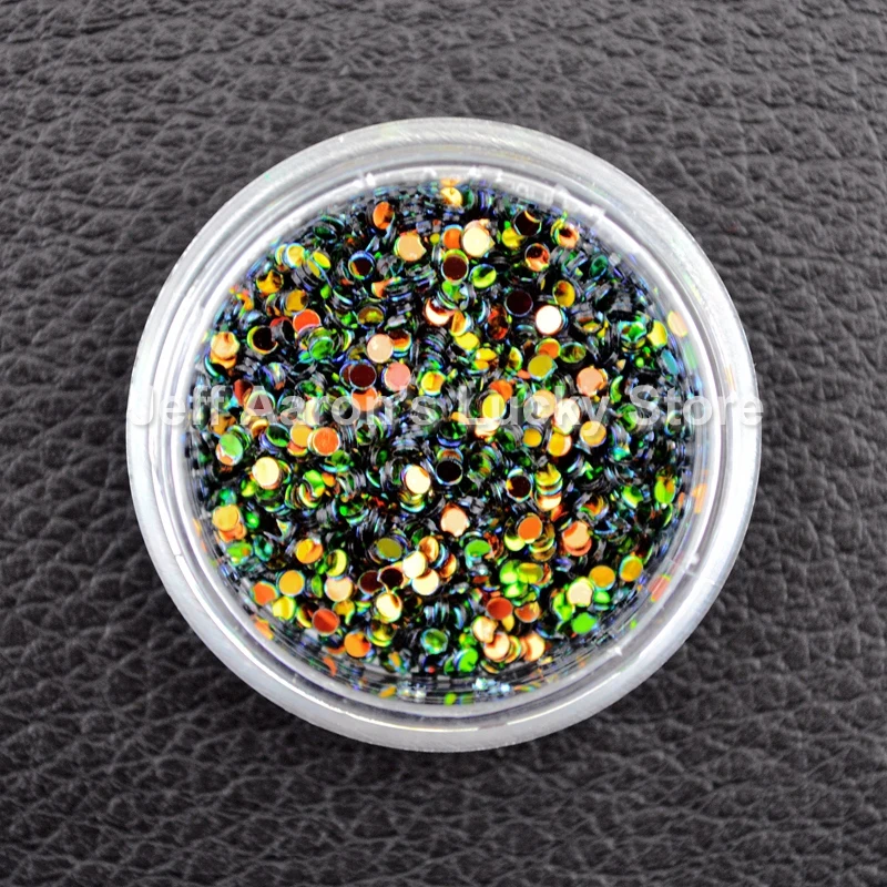 Блестящие цвета Акриловые 3D круглые блестки для нейл Арта (искусство украшения