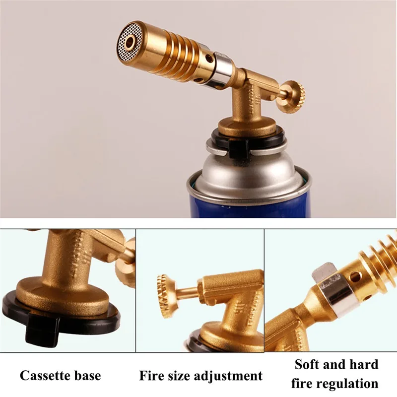 

Gas Torch Flame Gun Blow Torch Copper Flame Butane Lighter Heating Welding For Outdoor Camping BBQ equipment