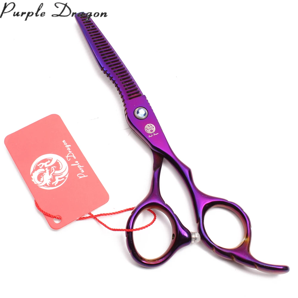 Профессиональные ножницы для собак из нержавеющей стали с фиолетовым драконом
