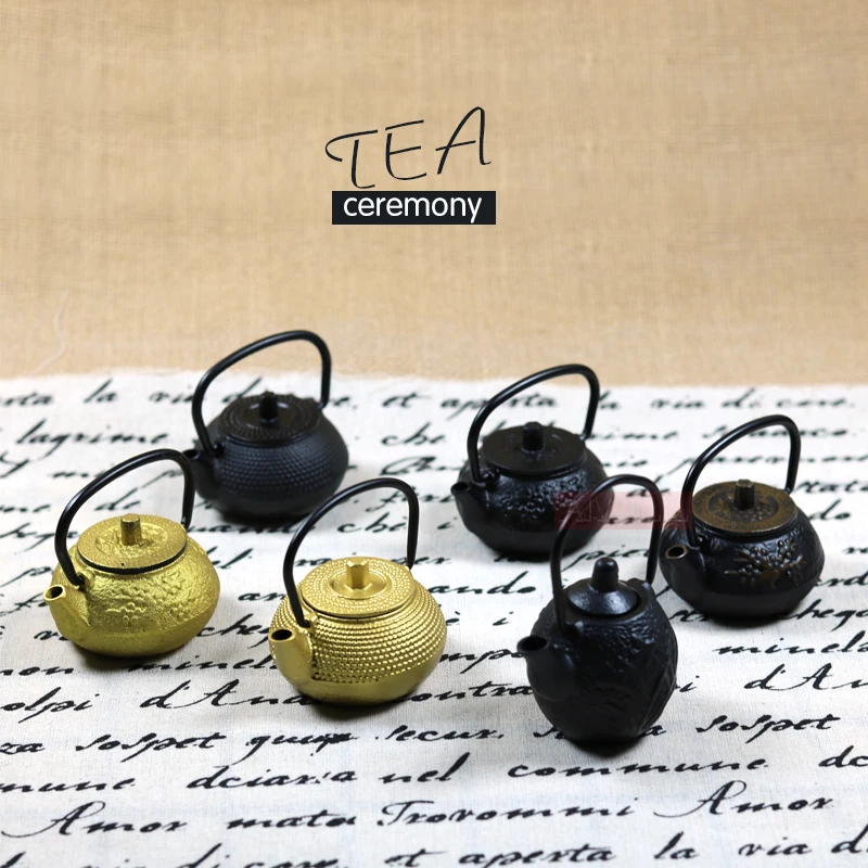 50ml Mini water bottle kettle Cast iron pet Variety of styles Small Bottle Kung Fu Tea | Дом и сад
