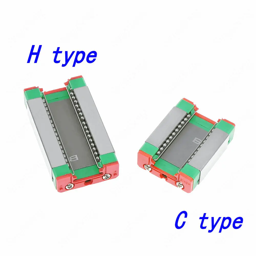 MGN9H 9C линейной направляющей 9 мм 100 150 200 250 300 350 400 450 500 550 600 мм линейные рельсы+ MGN9H или MGN9C Блок ЧПУ 3D-принтеры
