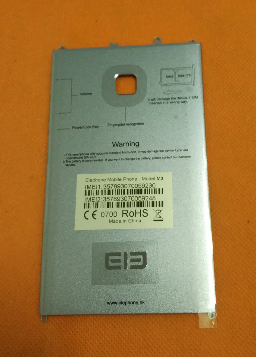 Оригинальный защитный чехол для аккумулятора Elephone M3 Восьмиядерный процессор