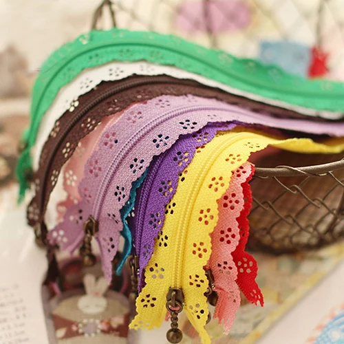 10 шт. Вышивание Интимные аксессуары украшения DIY нейлон полые Застёжки-молнии для