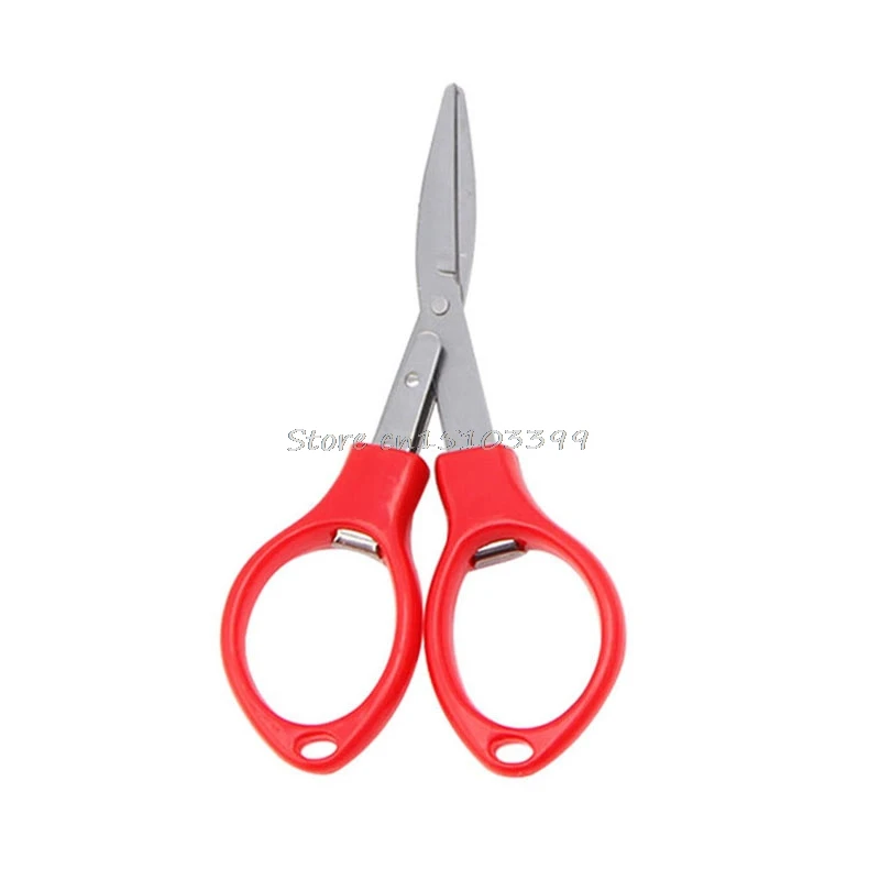 

Stainless Steel Folding Camping Scissors Keychain Fishing Scissor Mini Cutter Tool Drop Ship