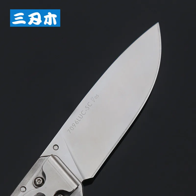 SANRENMU 7096 из нержавеющей стали EDC карманный складной нож с зажимом для ремня для путешествий, кемпинга и охоты