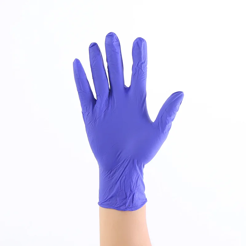 purple 20 шт./лот, износостойкие нитриловые одноразовые перчатки, для пищевых продуктов, медицинского тестирования, бытовая очистка, моющие перчатки, антистатические перчатки - Цвет: purple