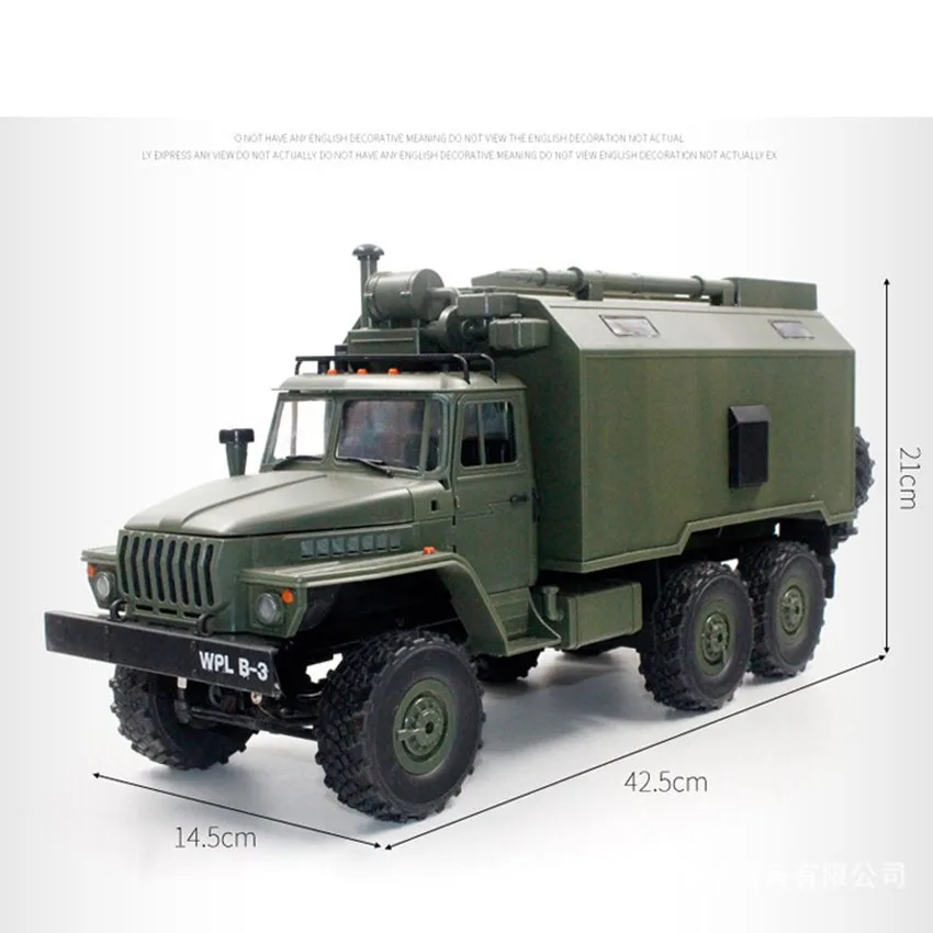 Новая игрушка 1:16 2 4G 6WD WPL B36 VS C24 военный автомобиль Урал Rc открытый рок гусеничный