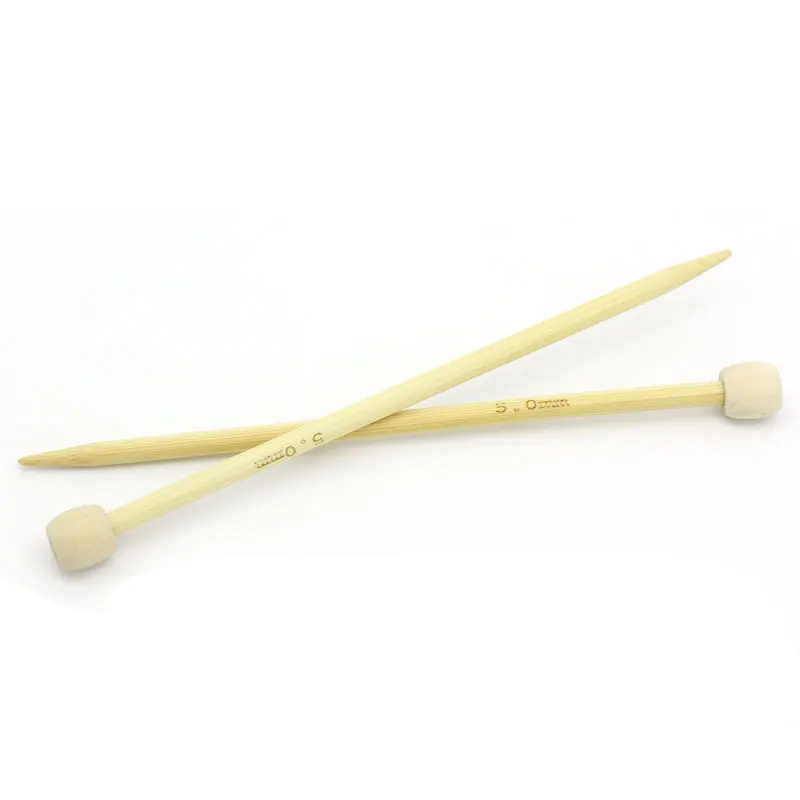 Спицы для вязания Bamboo SP натуральные (США 8/Великобритания 6) длина 15 см 2 шт.