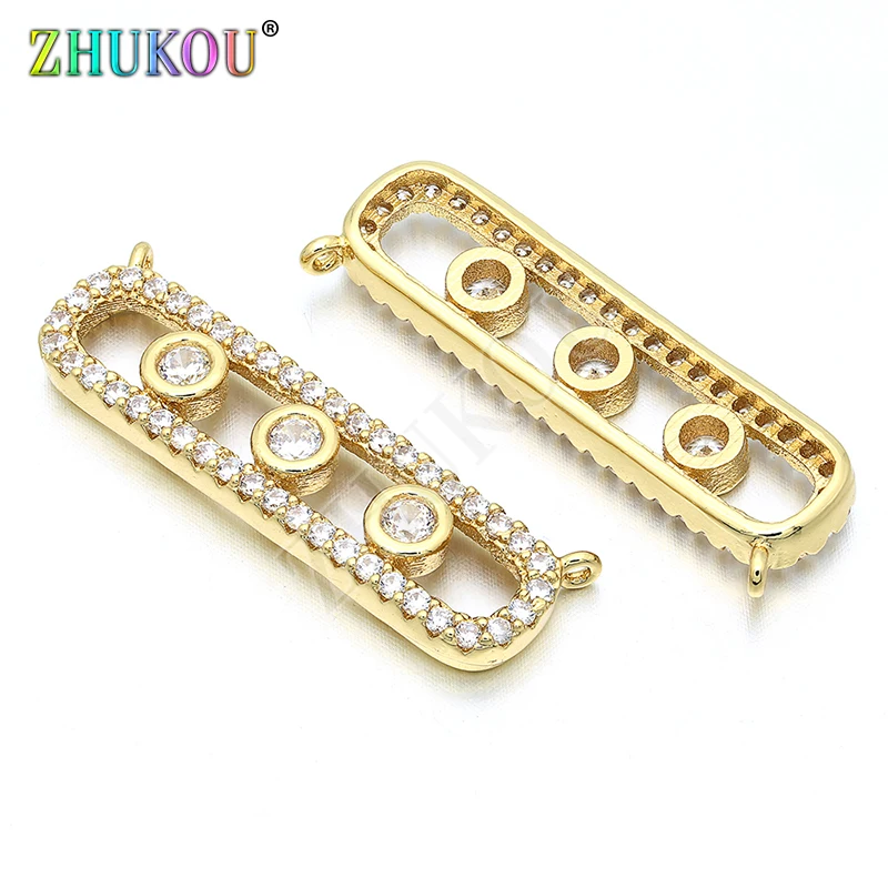 10*33mm Brass Cubic Zirconia Crystal Rectangle Charms Pendants DIY Jewelry Accessories Mixed Color Model: VD209 | Украшения и