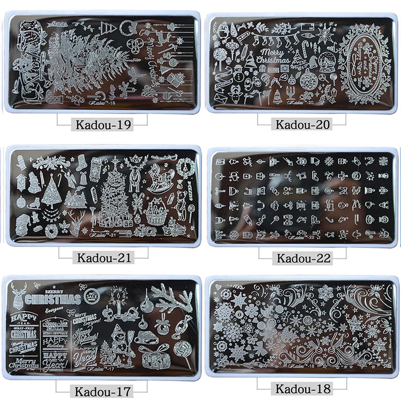 MAFANAILS 22 дизайн 1 шт. дизайн ногтей штамп шаблон фестиваль Рождество Весна цветок стиль дизайн для украшения ногтей штамп KADOU
