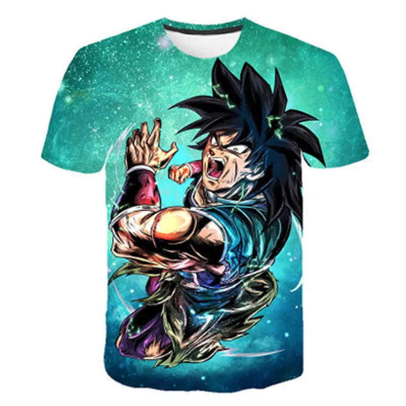 TS3207 Новинка года, Детская футболка с 3d принтом Dragon Ball DBZ Bulma Super Saiyan vegeta футболка с японским аниме летняя модная детская футболка - Цвет: TS3207