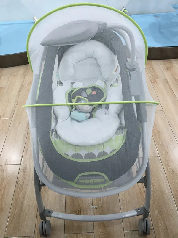 Детское кресло-качалка с противомоскитной сеткой аксессуар для качания подушка