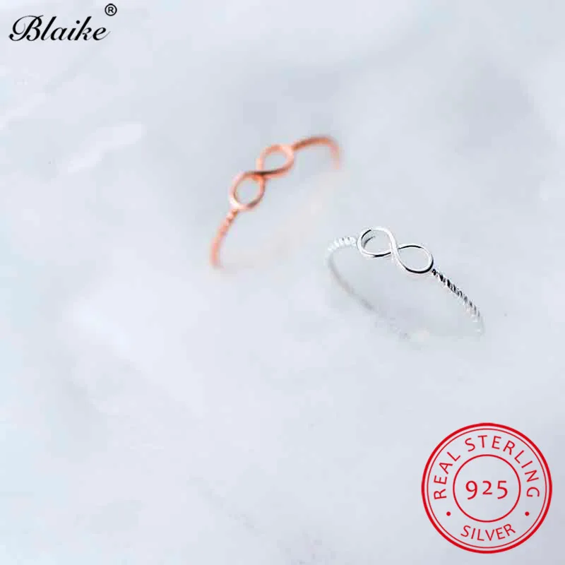 Кольцо Blaike из серебра 925 пробы для женщин в виде букв бесконечности 8 форм|Кольца| |