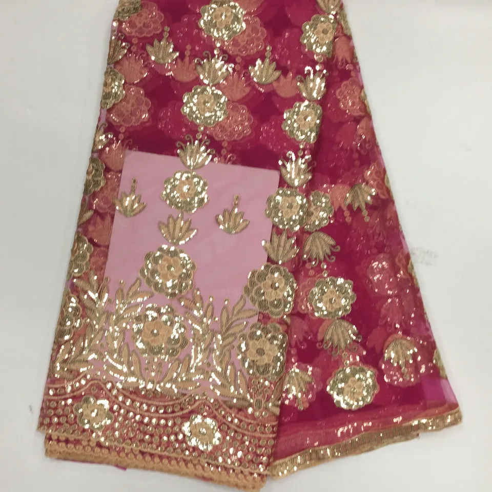 2017 распродажа Высокое качество Африканский цветок кружевной ткани белое