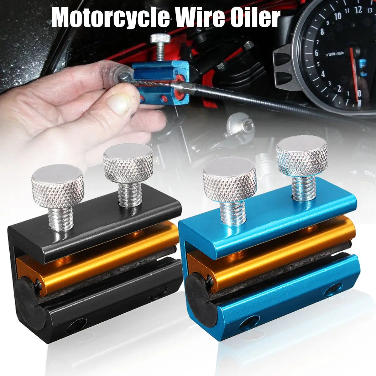 

Aluminium Universal Motorcycle Motorbike Wire Oiler Injector Cable Lube Lubrication Tool Brake line Cable refueling lubrication