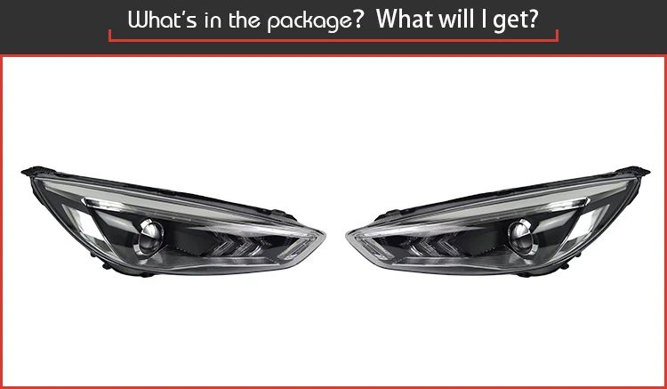 AKD автомобильный Стайлинг для Ford Focus фара- фокус светодиодный DRL D2H Hid головной фонарь Ангел глаз биксеноновый луч аксессуары