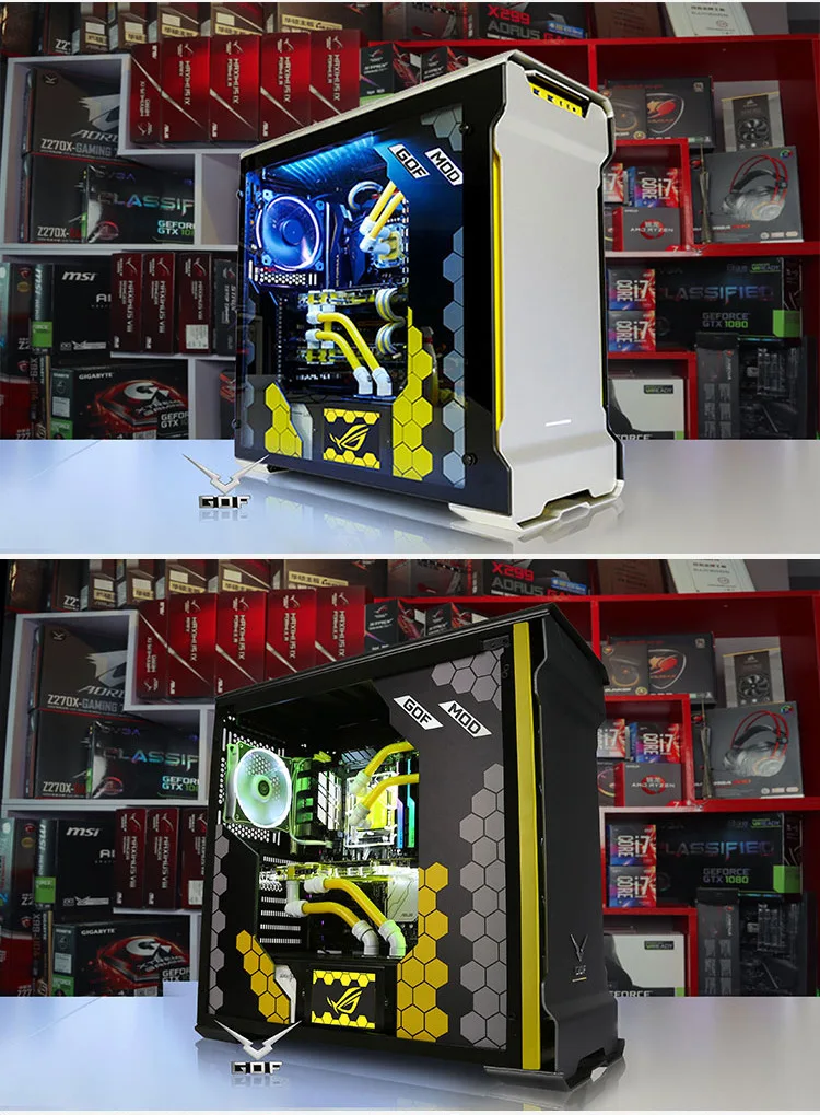 Процессор i9 7900X RAM 32G SSD 500 Гб настольный компьютер ПК с водяным охлаждением чехол