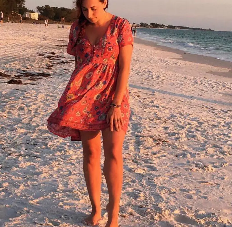 2017 Для женщин красный глубокий v образным вырезом короткий рукав с цветочным