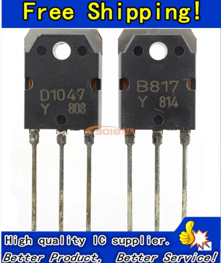 

Бесплатная доставка, 5 пар, 2 sd1047 2SB817 (D1047 B817) Силовые транзисторы, 10 шт.
