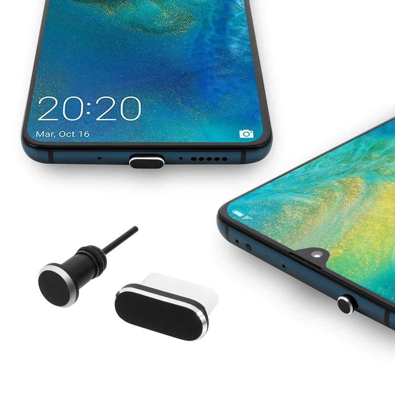 Разъем для зарядки телефона типа C 3,5 мм разъем для наушников sim-карта USB C Пылезащитная заглушка для samsung S10 S9 S8 Note 8 9 huawei P10 P20 P30 Pro