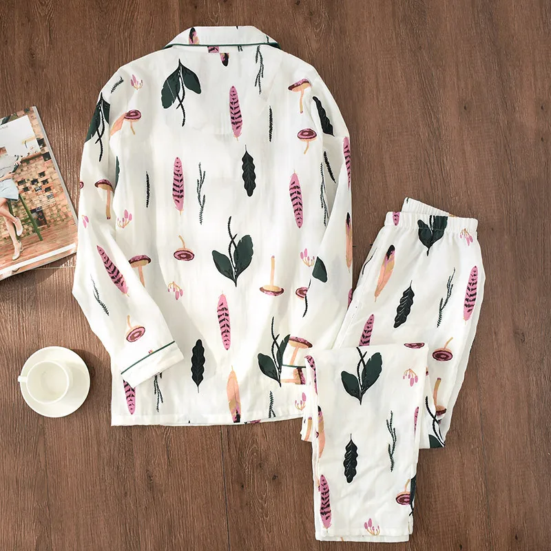 100% хлопковое газовое тонкая одежда для беременных женская пижама с коротким