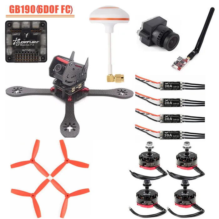 GB190 Airframe FPV Квадрокоптеры 6DOF углеродное волокно 190 мм Колесная база Multirotor DIY