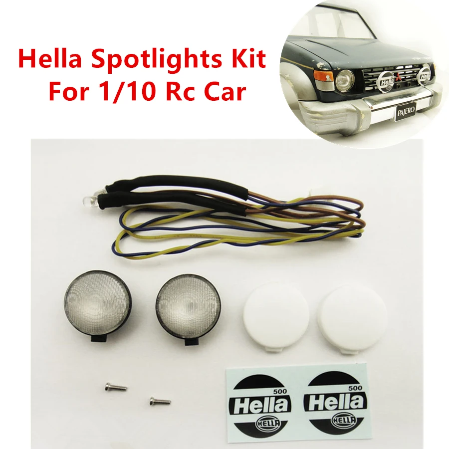 Радиоуправляемый автомобиль Hella точечные светильники подходят для 1/10 RC Crawler Tamiya