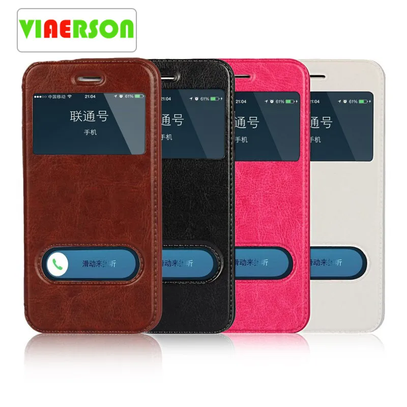 Чехол для телефона VIAERSON iPhone 7 6S Plus SE 5S чехол сумка умный ответ окно вид Магнитный