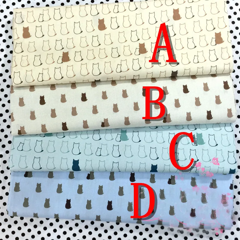 Печать твиловая хлопковая ткань Лоскутные материалы для шитья одеяло