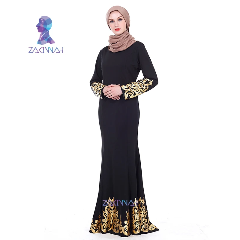 Новые модные мусульманские женские кардиганы с вышивкой платья абайя на Ближнем