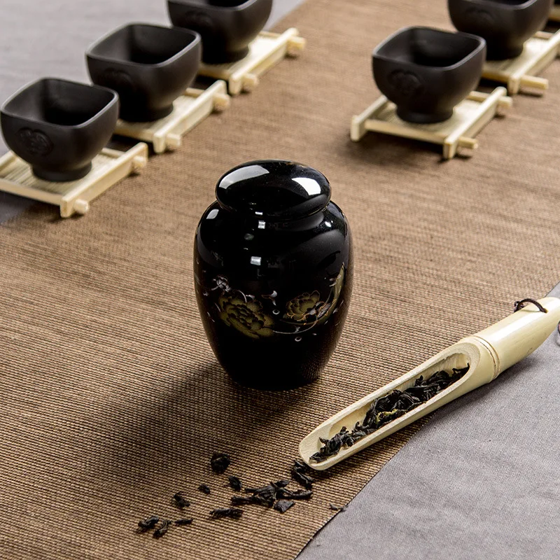 Новая ручная роспись керамики специй чайная банка древняя коробка (чай сахар