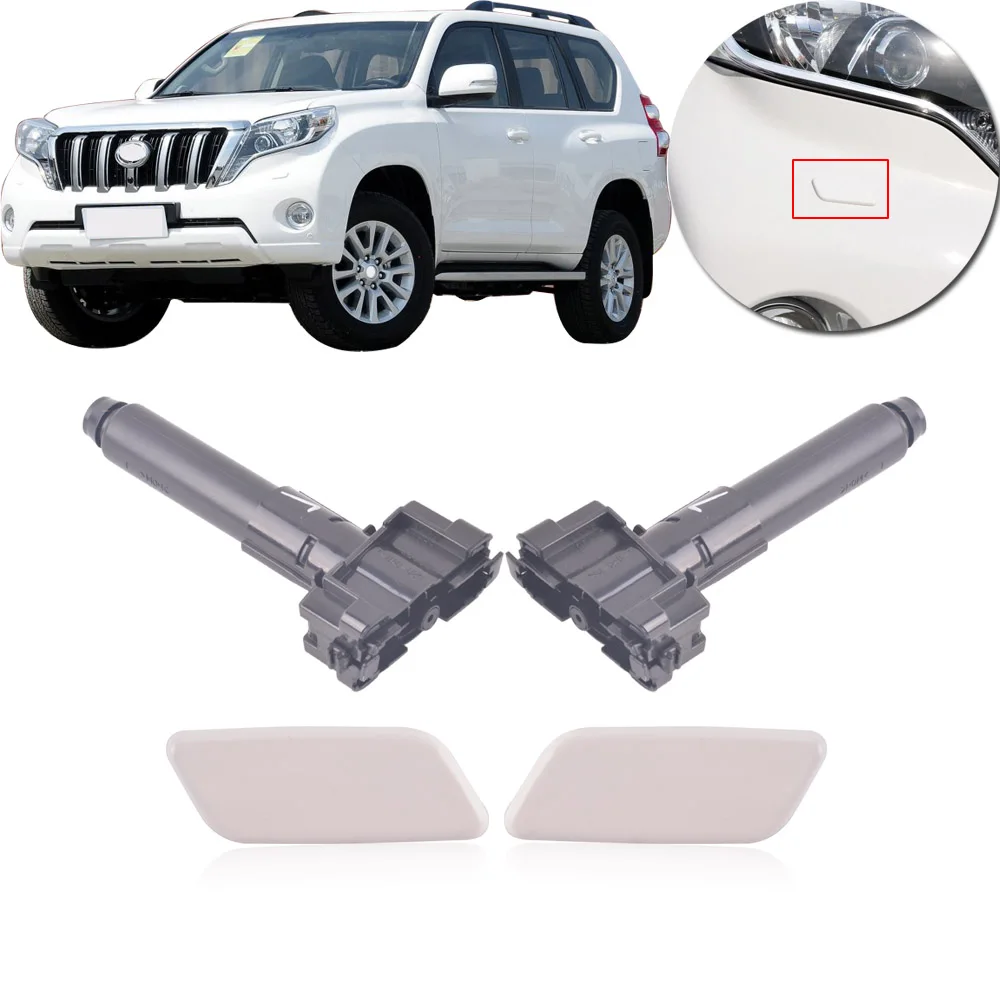 CAPQX фар сопла и крышка для LAND CRUISER PRADO 4000 2700 2014 2015 2016 2017 Омыватель привода